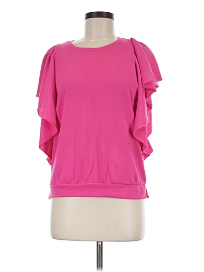 Pre-owned Evereve Short Sleeve T-shirt In Pink