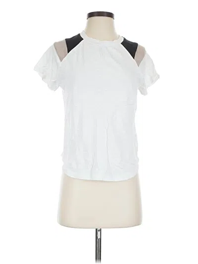 Pre-owned Evereve Short Sleeve T-shirt In White
