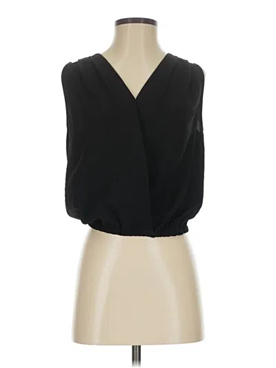 Pre-owned Evereve Sleeveless Blouse In Black