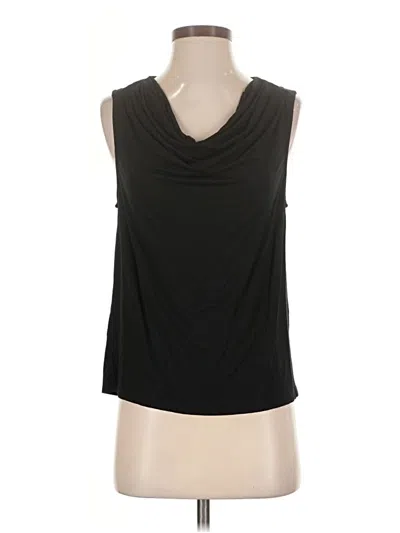 Pre-owned Evereve Sleeveless Blouse In Black