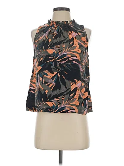 Pre-owned Evereve Sleeveless Blouse In Black