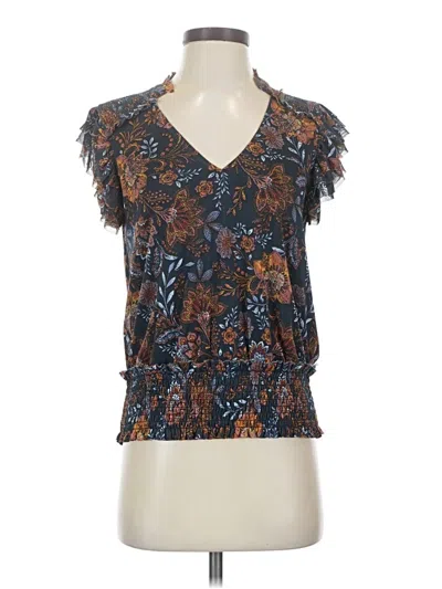 Pre-owned Evereve Sleeveless Blouse In Blue