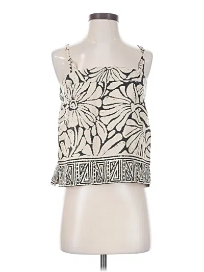 Pre-owned Evereve Sleeveless Blouse In Ivory