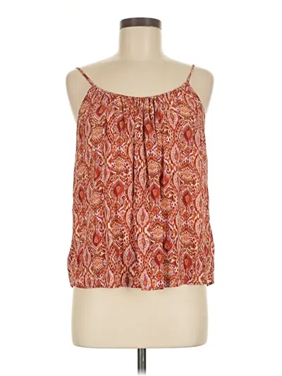 Pre-owned Evereve Sleeveless Blouse In Orange
