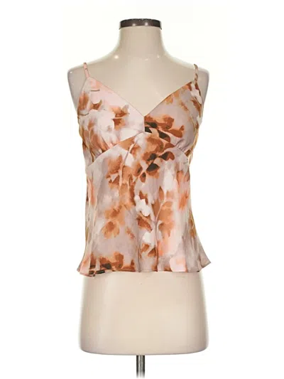 Pre-owned Evereve Sleeveless Blouse In Orange