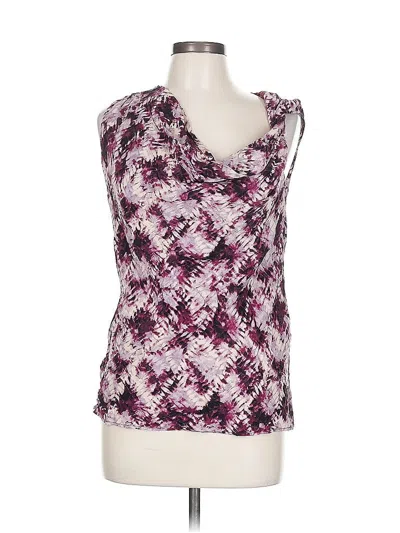 Pre-owned Evereve Sleeveless Blouse In Purple