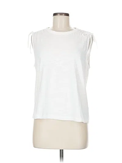 Pre-owned Evereve Sleeveless T-shirt In White