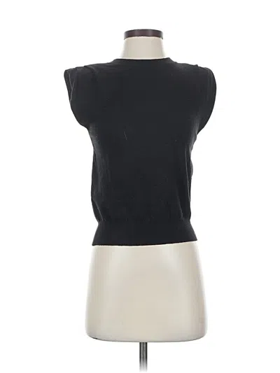 Pre-owned Evereve Sleeveless Top Black Boatneck Tops