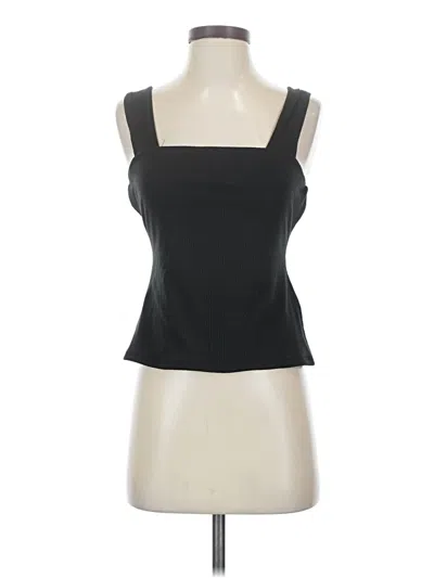 Pre-owned Evereve Sleeveless Top Black Sweetheart Neckline Tops