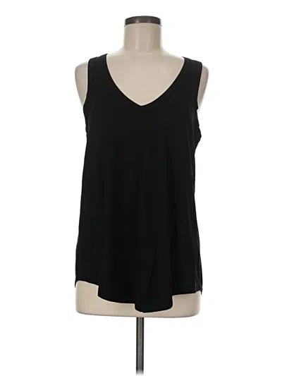 Pre-owned Evereve Sleeveless Top Black V-neck Tops