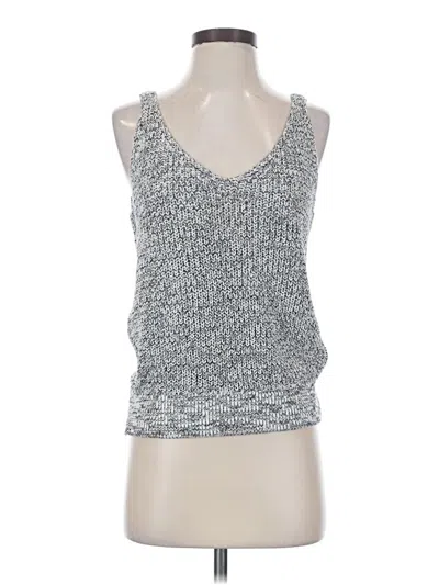 Pre-owned Evereve Sleeveless Top Silver Scoop Neck Tops