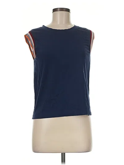 Pre-owned Evereve Sleeveless T-shirt In Blue
