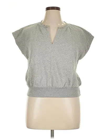 Pre-owned Evereve Sleeveless T-shirt In Gray