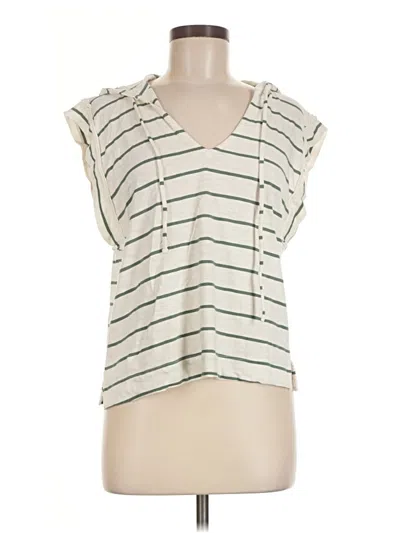 Pre-owned Evereve Sleeveless T-shirt In Ivory