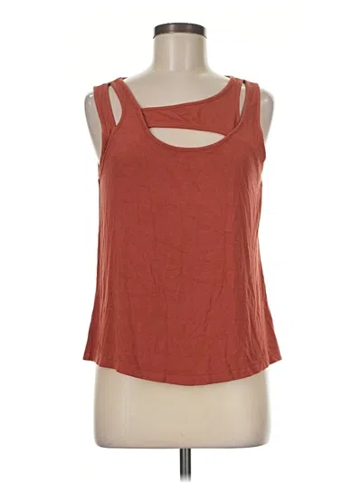 Pre-owned Evereve Sleeveless T-shirt In Orange