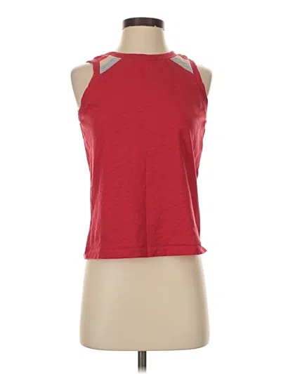 Pre-owned Evereve Sleeveless T-shirt In Red