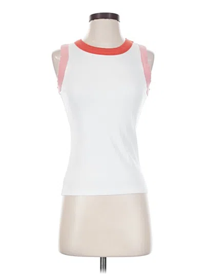 Pre-owned Evereve Sleeveless T-shirt In White