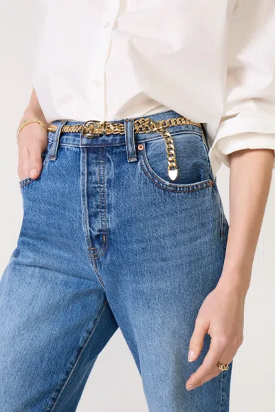 Evereve Stevie Chain Belt In Gold