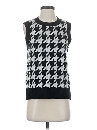 Pre-owned Evereve Sweater Vest In Black