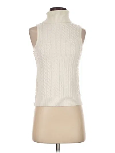 Pre-owned Evereve Sweater Vest In Ivory