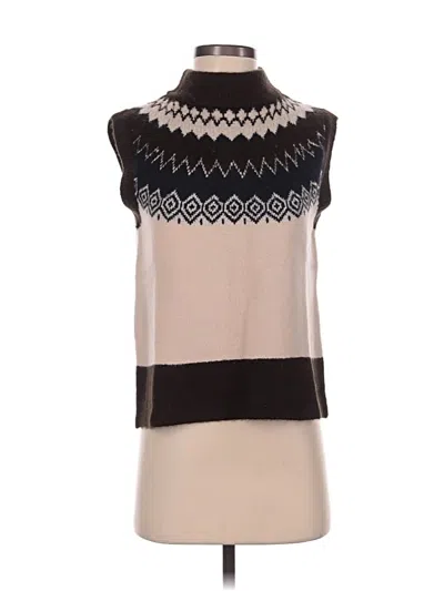 Pre-owned Evereve Sweater Vest In Tan