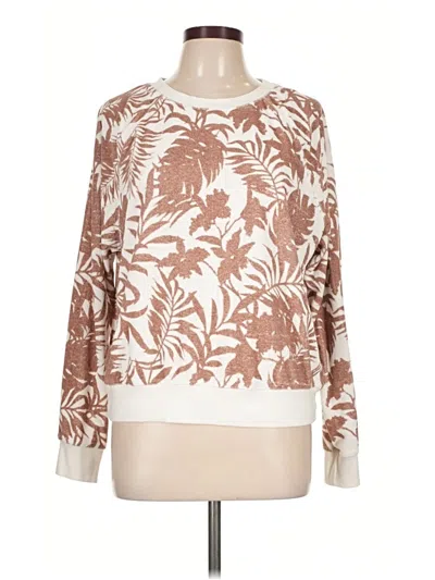 Pre-owned Evereve Sweatshirt In Brown