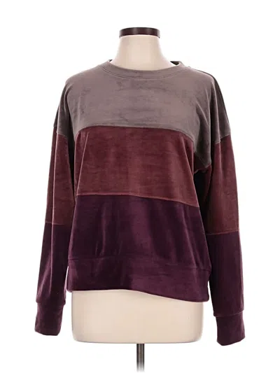 Pre-owned Evereve Sweatshirt In Burgundy