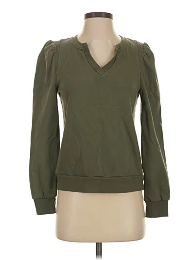 Pre-owned Evereve Sweatshirt In Green