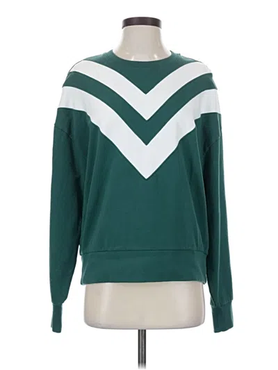 Pre-owned Evereve Sweatshirt In Green