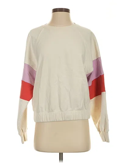 Pre-owned Evereve Sweatshirt In Ivory