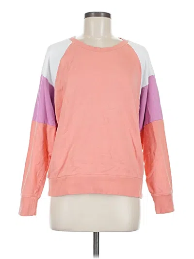 Pre-owned Evereve Sweatshirt In Pink