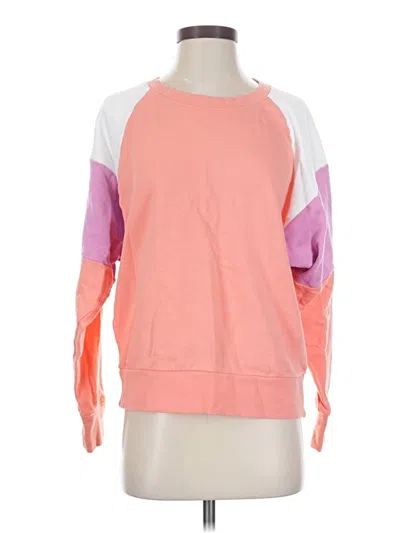 Pre-owned Evereve Sweatshirt In Pink