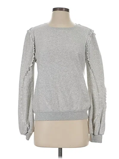 Pre-owned Evereve Sweatshirt In Silver