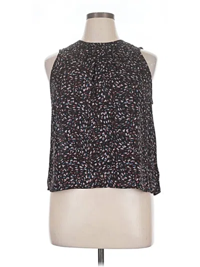 Pre-owned Evereve Tank Top Black Halter Neckline Tops