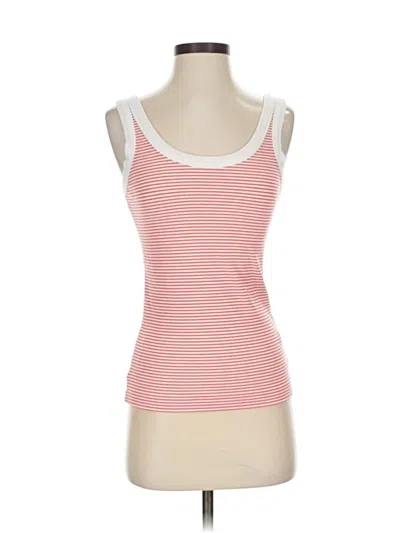 Pre-owned Evereve Tank Top Red Strapless Neckline Tops