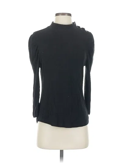 Pre-owned Evereve Turtleneck Sweater In Black