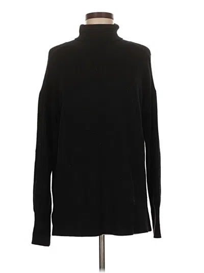 Pre-owned Evereve Turtleneck Sweater In Black