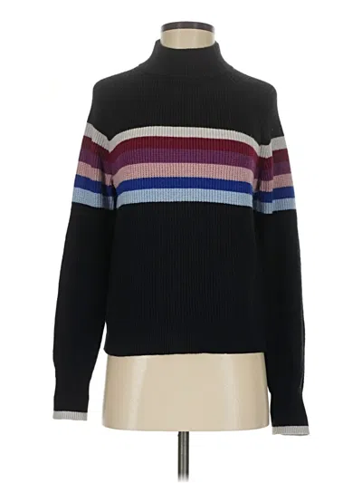 Pre-owned Evereve Turtleneck Sweater In Black