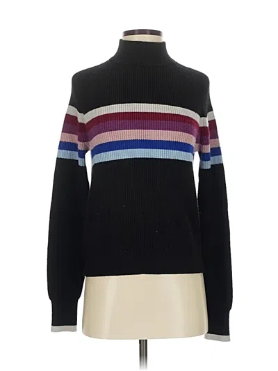 Pre-owned Evereve Turtleneck Sweater In Black