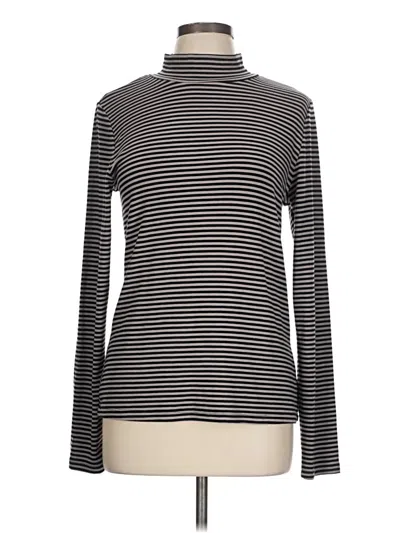 Pre-owned Evereve Turtleneck Sweater In Black
