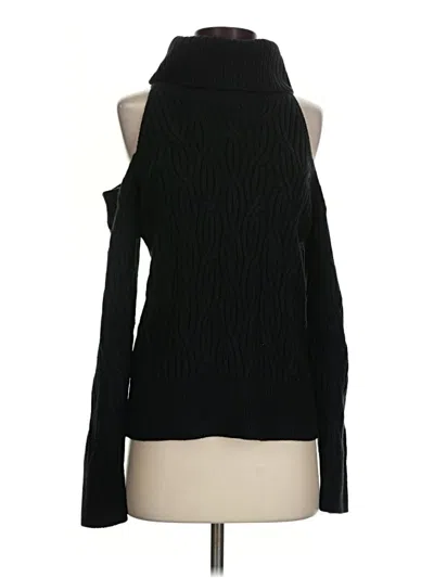 Pre-owned Evereve Turtleneck Sweater In Black