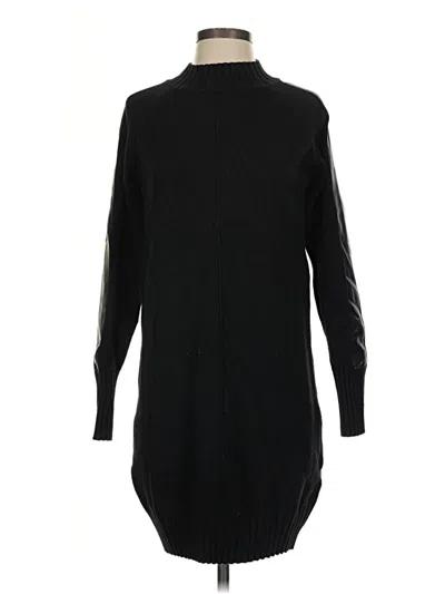 Pre-owned Evereve Turtleneck Sweater In Black