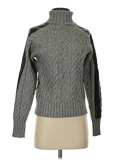 Pre-owned Evereve Turtleneck Sweater In Gray