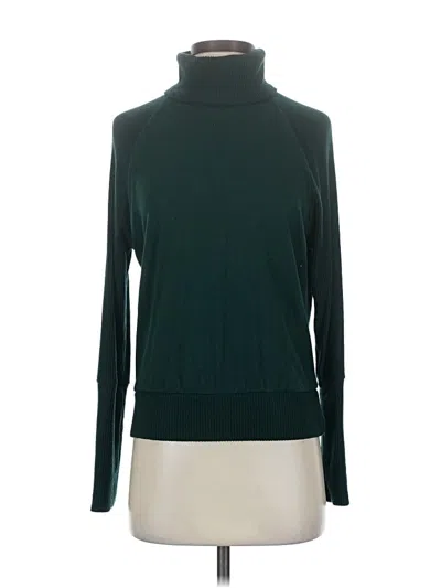 Pre-owned Evereve Turtleneck Sweater In Green