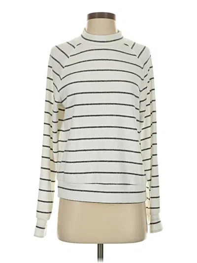 Pre-owned Evereve Turtleneck Sweater In Ivory