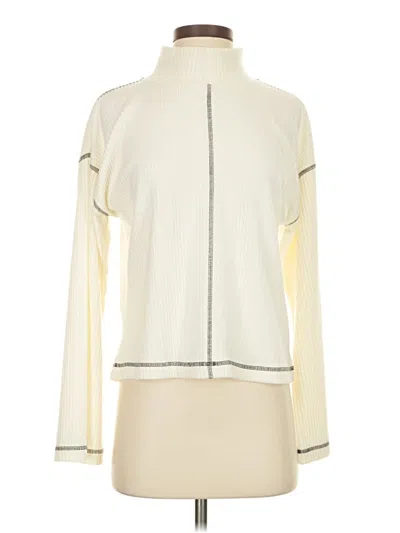 Pre-owned Evereve Turtleneck Sweater In Ivory