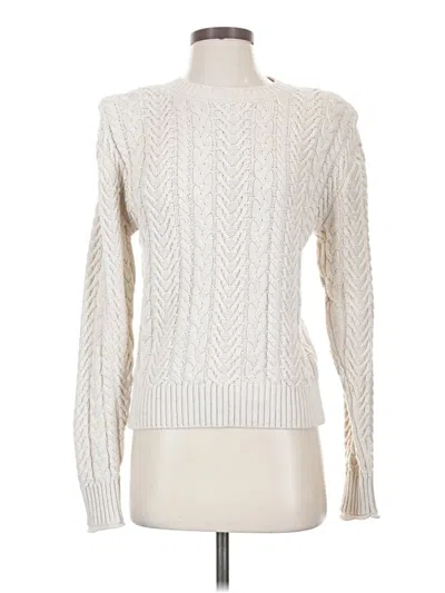 Pre-owned Evereve Turtleneck Sweater In Ivory