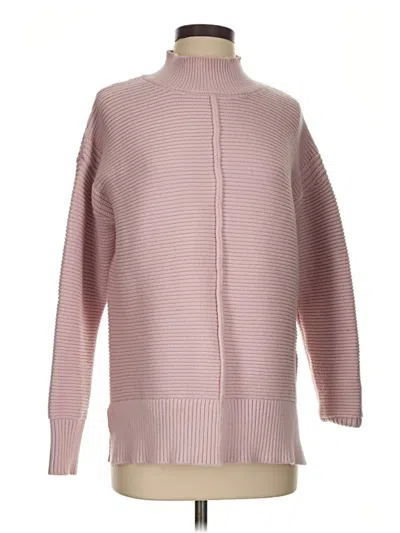 Pre-owned Evereve Turtleneck Sweater In Pink