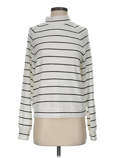 Pre-owned Evereve Turtleneck Sweater In Silver