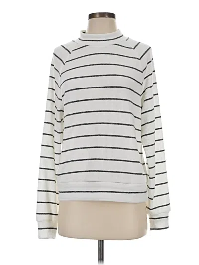 Pre-owned Evereve Turtleneck Sweater In Silver